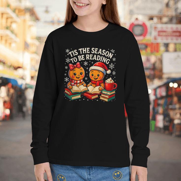 ’Tis The Season To Be Reading Book Lover Youth Long Sleeve Tee ’Tis The Season To Be Reading Book Lover Youth Long Sleeve Tee