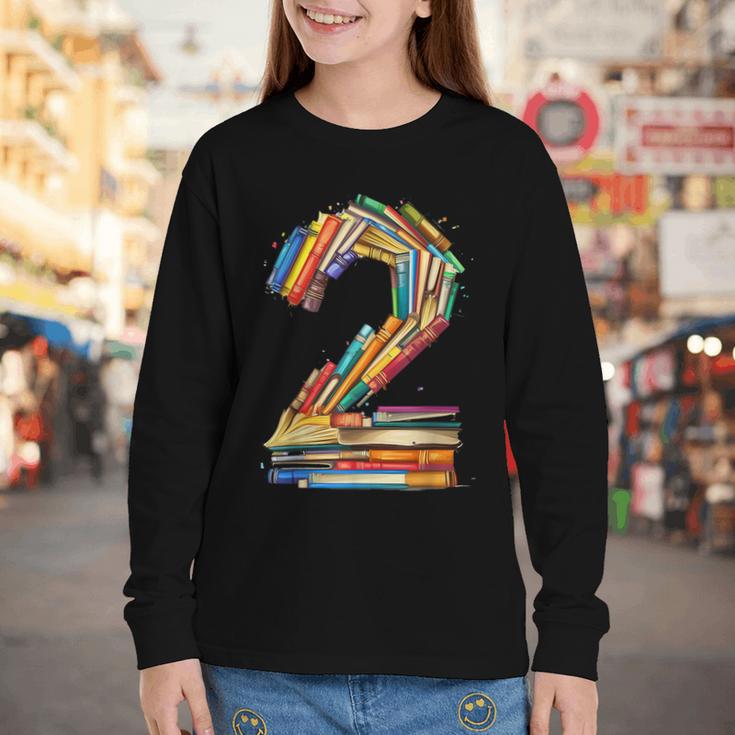 Toddler 2nd Birthday Books Themed 2 Year Old Boys Kids Girls Youth Long Sleeve Tee Toddler 2nd Birthday Books Themed 2 Year Old Boys Kids Girls Youth Long Sleeve Tee