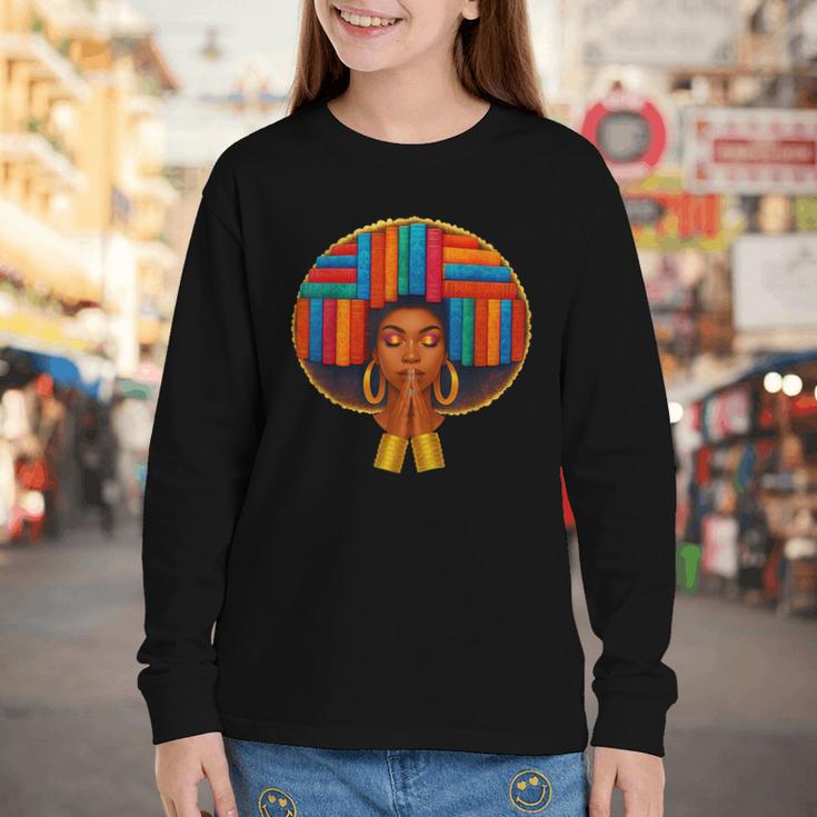 History Girl Women Book Lover Education Is Freedom Youth Long Sleeve Tee