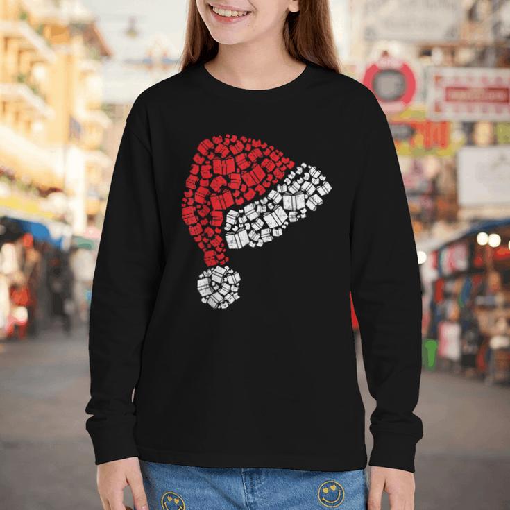 Vintage Retro Christmas Book Xmas Santa Hat Pajama Holiday Youth Long Sleeve Tee Vintage Retro Christmas Book Xmas Santa Hat Pajama Holiday Youth Long Sleeve Tee