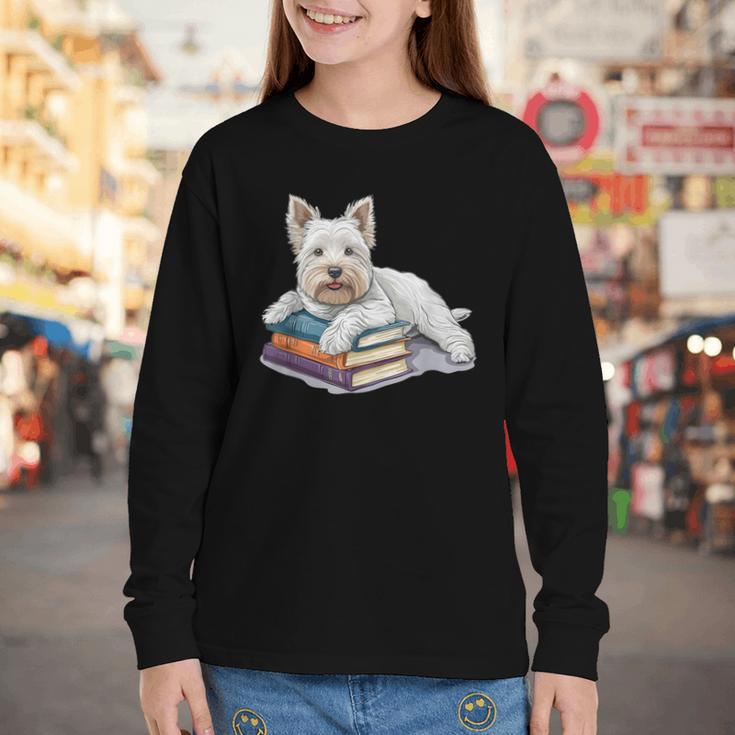 West Highland Terrier Books Dog Breed Westie Youth Long Sleeve Tee