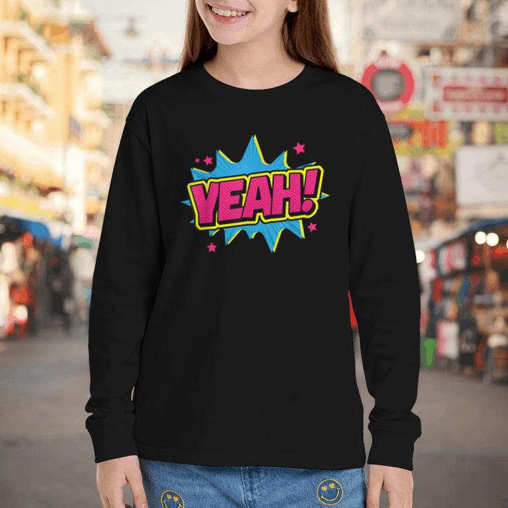 Yeah Comic Comic Book Graphic Youth Long Sleeve Tee Yeah Comic Comic Book Graphic Youth Long Sleeve Tee