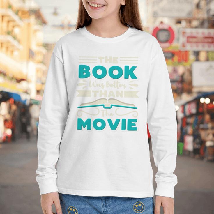 The Book Was Better Than The Movie Literary Library Bookworm Premium Tri-Blend Youth Long Sleeve Tee The Book Was Better Than The Movie Literary Library Bookworm Premium Tri-Blend Youth Long Sleeve Tee