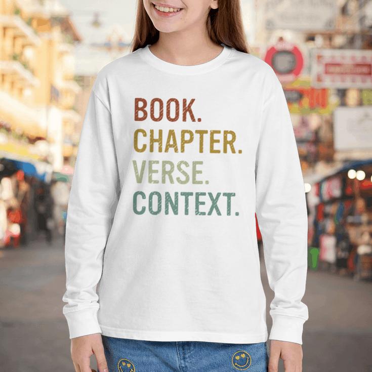Book Chapter Verse Christian Bible Reformed Theology Youth Long Sleeve Tee Book Chapter Verse Christian Bible Reformed Theology Youth Long Sleeve Tee