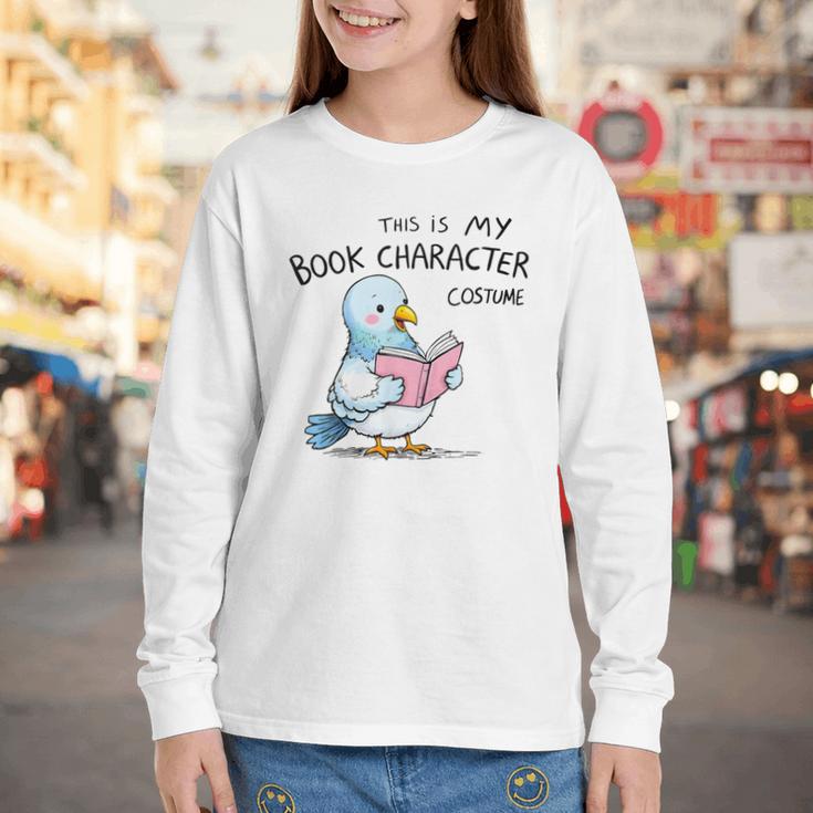 This Is My Book Character Costume I Pigeon Reading Tee Youth Long Sleeve Tee This Is My Book Character Costume I Pigeon Reading Tee Youth Long Sleeve Tee