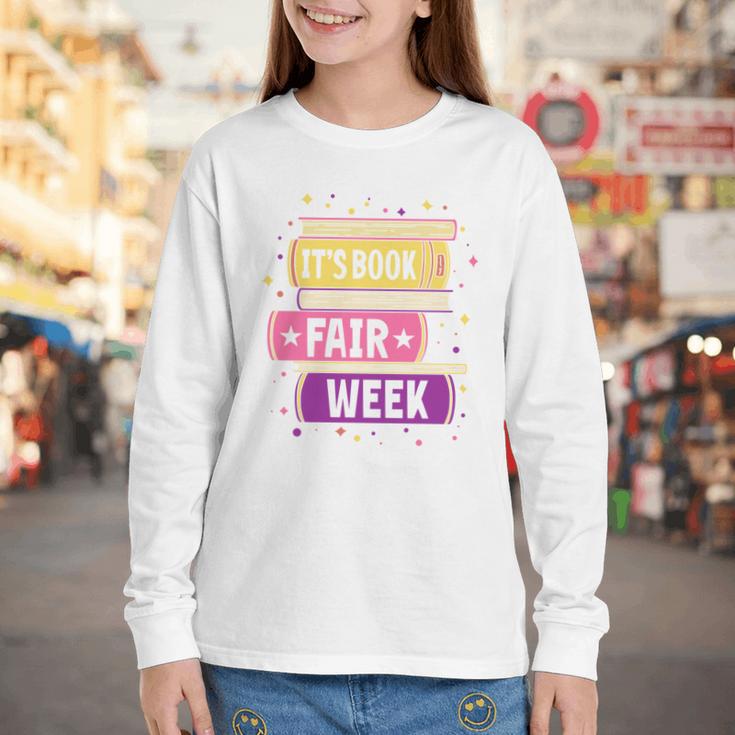 Book Fair Bookworm Library Its Book Fair Week Youth Long Sleeve Tee Book Fair Bookworm Library Its Book Fair Week Youth Long Sleeve Tee