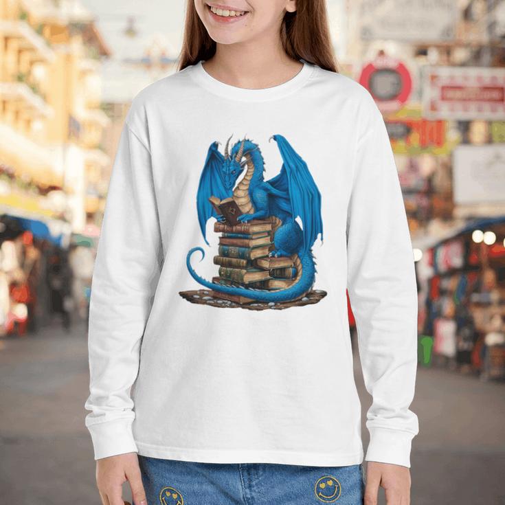 Book Lover Bookworm Reading Books Dragon Premium Tri-Blend Youth Long Sleeve Tee Book Lover Bookworm Reading Books Dragon Premium Tri-Blend Youth Long Sleeve Tee