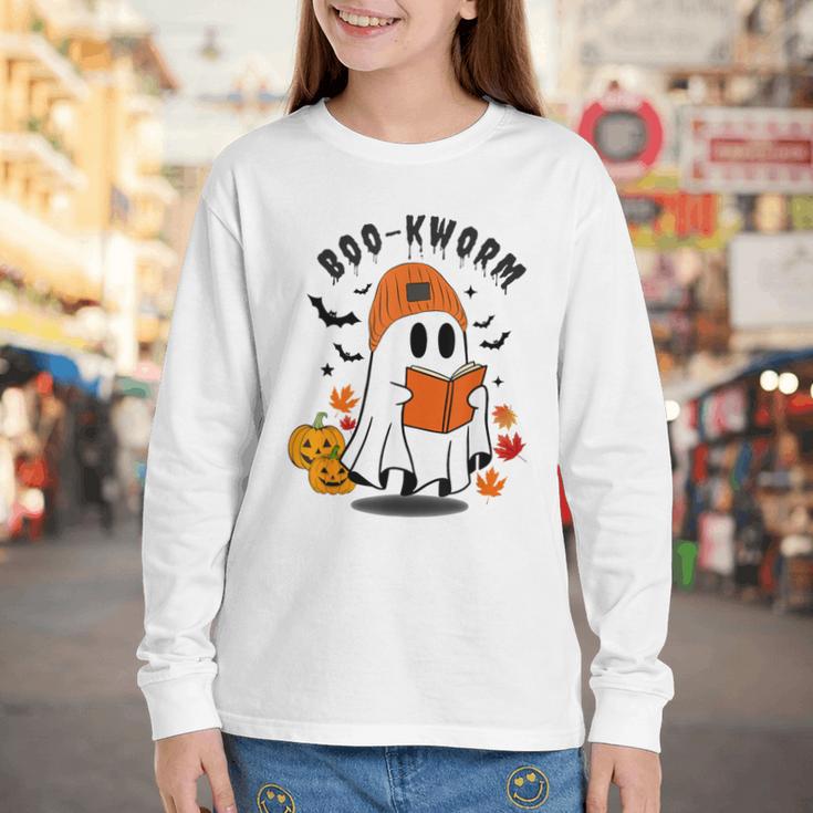 Book Worm Halloween Costume For Book Lovers Youth Long Sleeve Tee