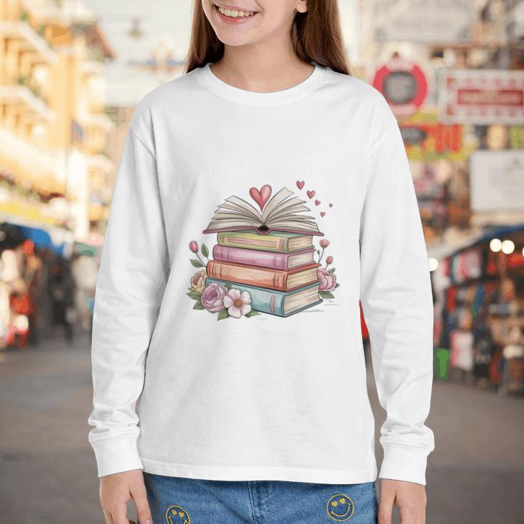 All Booked For Valentines Book Lover Romance Youth Long Sleeve Tee