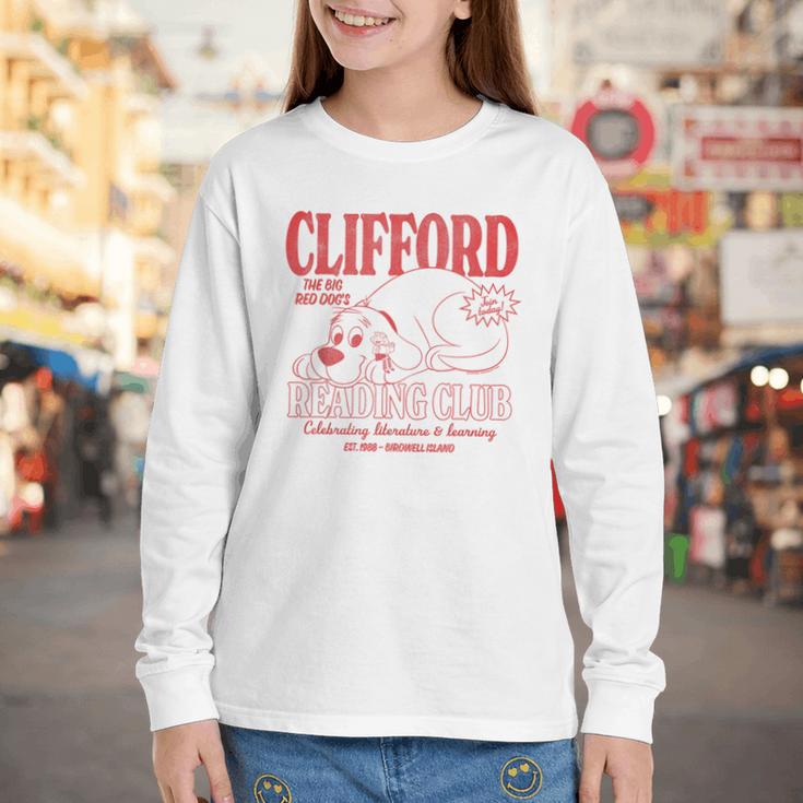 Clifford The Big Red Dog Reading Club Est 1988 Kids Books Youth Long Sleeve Tee Clifford The Big Red Dog Reading Club Est 1988 Kids Books Youth Long Sleeve Tee