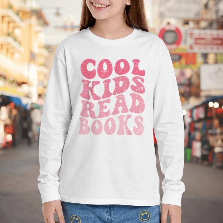 Cool Kids Read Books Library Book Reader Book Nerd Youth Long Sleeve Tee
