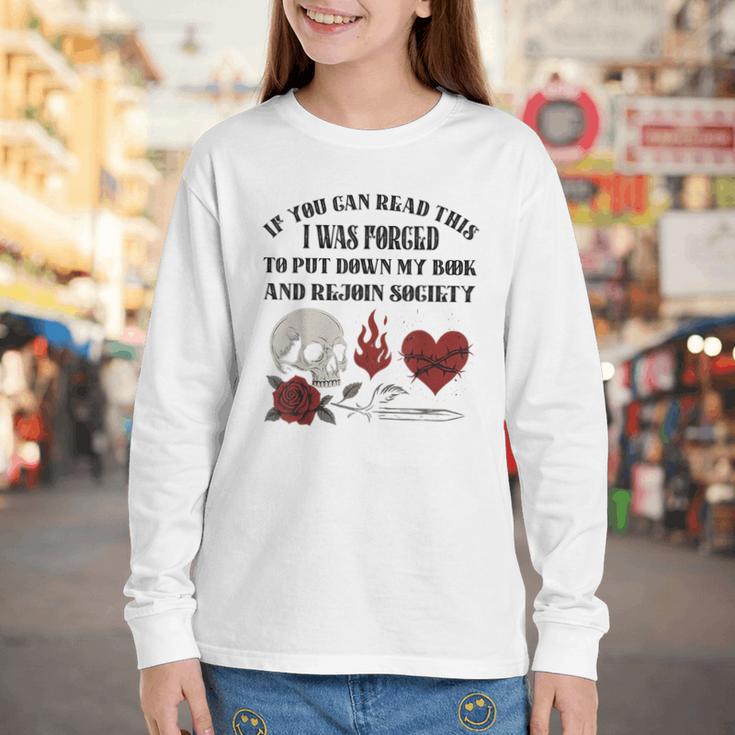 Dark Romance Bookish Merch Put My Book Down Spicy Book Women Youth Long Sleeve Tee