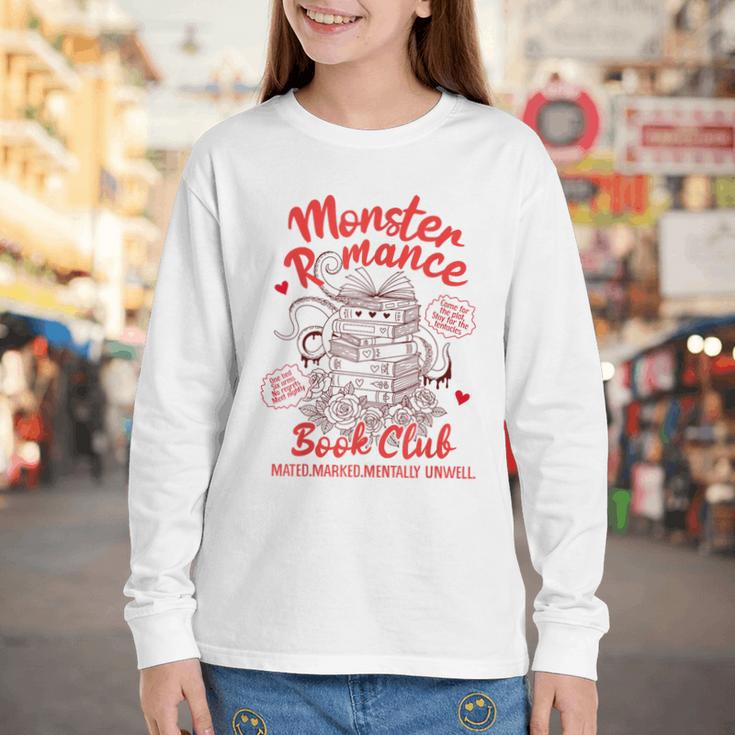 Dark Romance Reader Reading Monster Romance Book Club Youth Long Sleeve Tee Dark Romance Reader Reading Monster Romance Book Club Youth Long Sleeve Tee