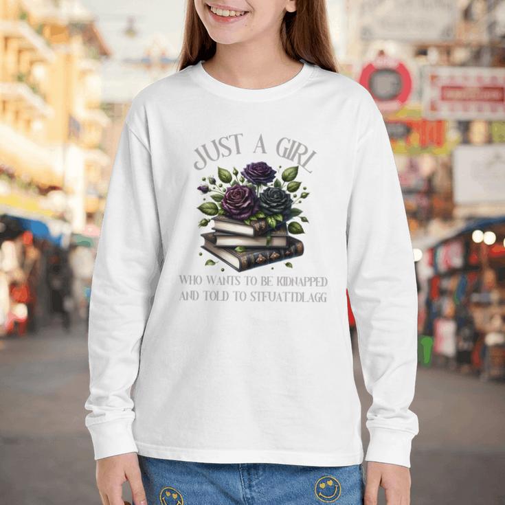 Dark Romance Women Smutt Book Lover Merch STFUATTDLAGG Good Youth Long Sleeve Tee