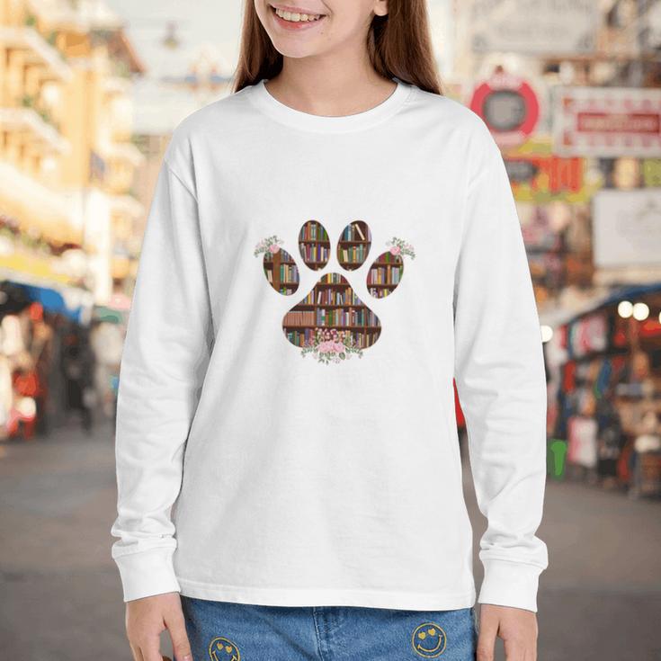 Easily Distracted By Dogs And Books Youth Long Sleeve Tee Easily Distracted By Dogs And Books Youth Long Sleeve Tee