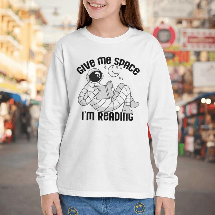 GIVE ME Space I'm Reading Kids Astronaut Book Reader Meme Premium Tri-Blend Youth Long Sleeve Tee GIVE ME Space I'm Reading Kids Astronaut Book Reader Meme Premium Tri-Blend Youth Long Sleeve Tee