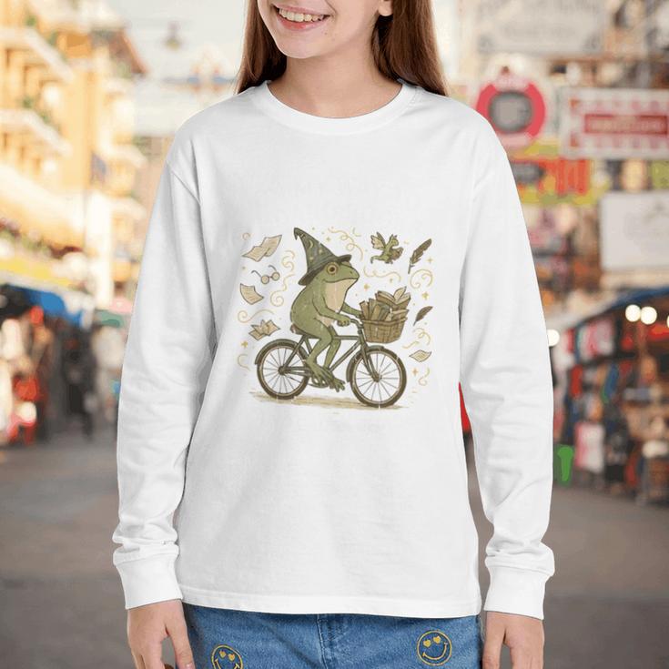 On My Way To Hoard Books And Cause Chaos Youth Long Sleeve Tee