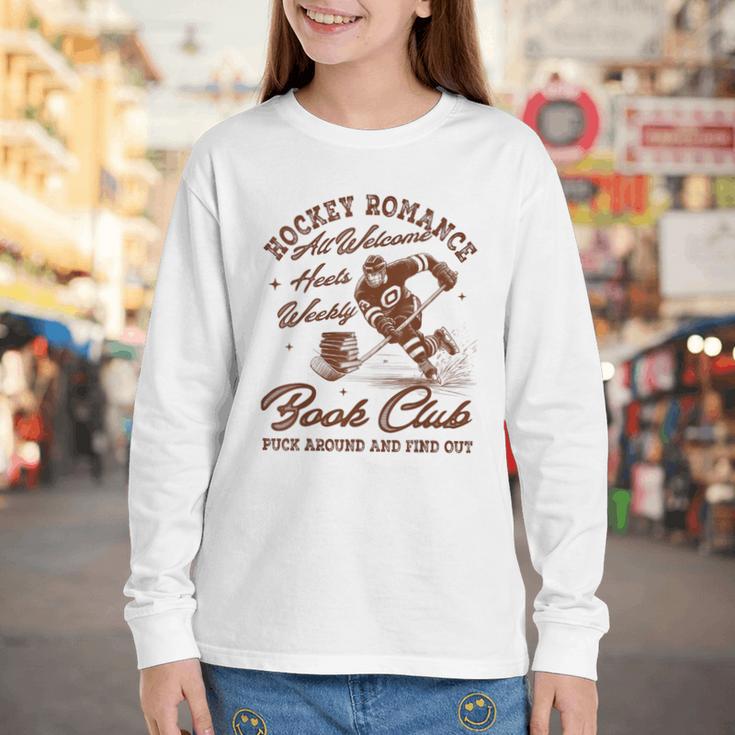 Hockey Romance Smut Reader Book Club Book Lover Bookish Youth Long Sleeve Tee Hockey Romance Smut Reader Book Club Book Lover Bookish Youth Long Sleeve Tee