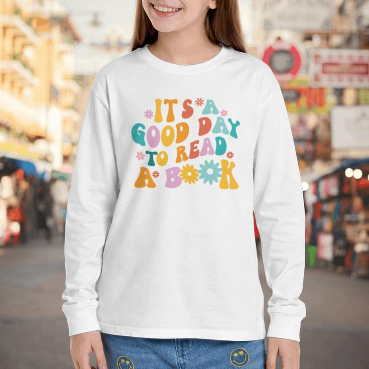 It’s A Good Day To Read A Book Reading Bookworm Reader Youth Long Sleeve Tee It’s A Good Day To Read A Book Reading Bookworm Reader Youth Long Sleeve Tee