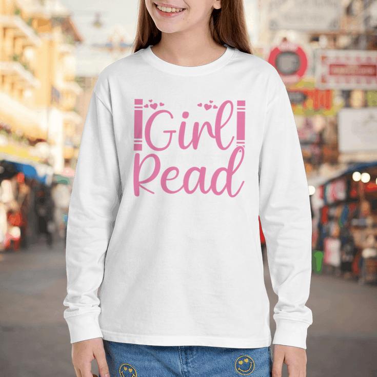 Just A Girl Who Loves To Read Book Lover Reading Books Youth Long Sleeve Tee