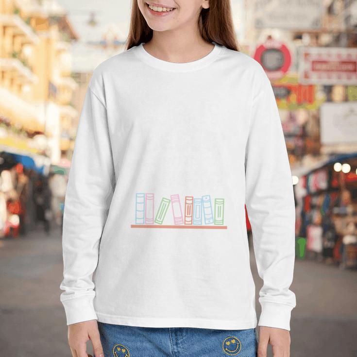 Librarian Library Books Reading Reader Youth Long Sleeve Tee