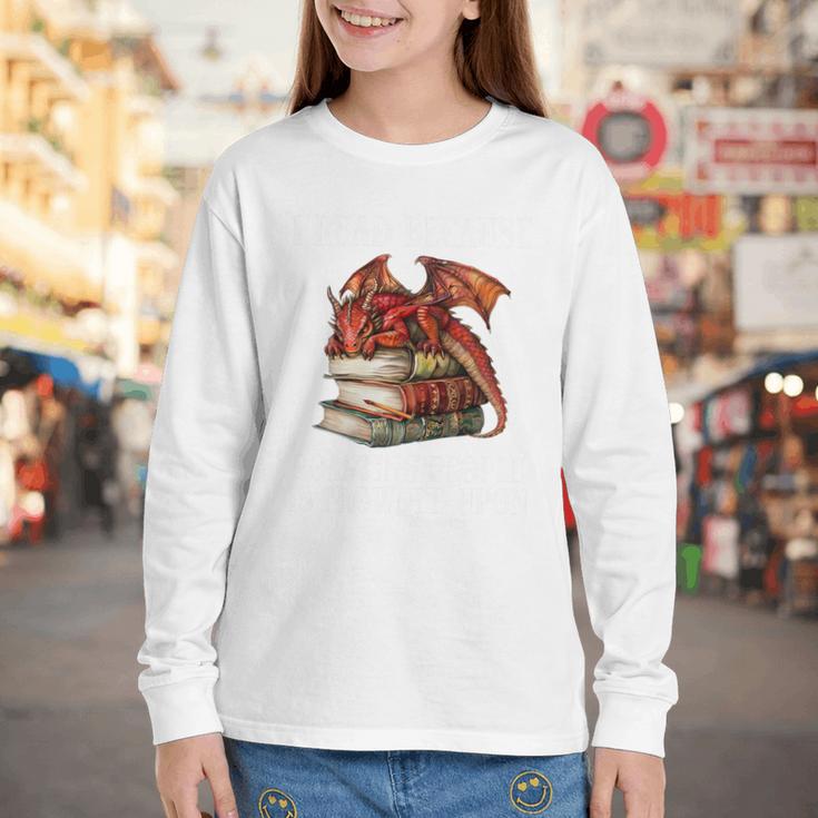 I Read Because Roasting People Is Frowned Upon Dragon Book Premium Tri-Blend Youth Long Sleeve Tee I Read Because Roasting People Is Frowned Upon Dragon Book Premium Tri-Blend Youth Long Sleeve Tee