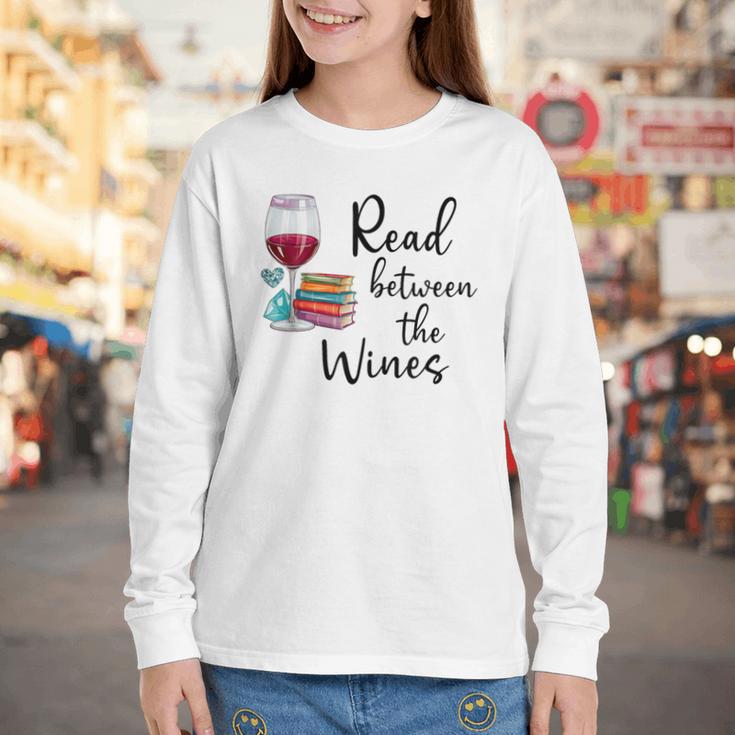 Read Between The Wines Im Just a Girl Who Loves Books & Wine Youth Long Sleeve Tee Read Between The Wines Im Just a Girl Who Loves Books & Wine Youth Long Sleeve Tee