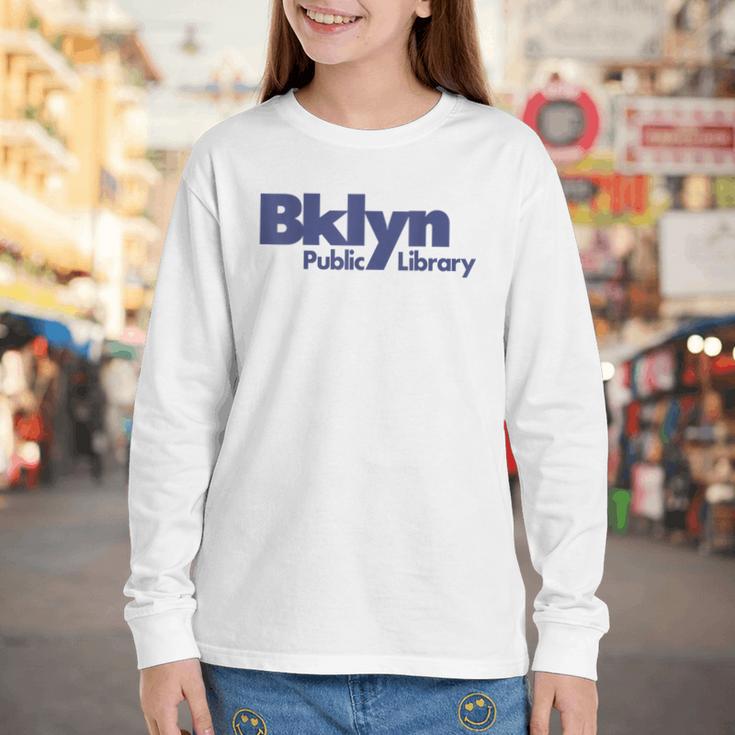 Retro Brooklyn Public Library NY New York Book Lover Youth Long Sleeve Tee