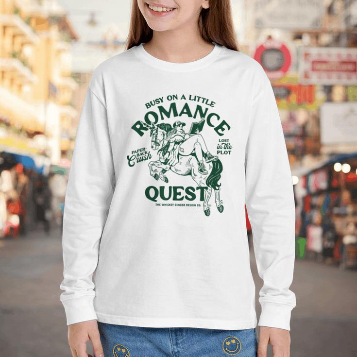 Romance Novel Smut Book Lover Bookish Bibliophile Youth Long Sleeve Tee