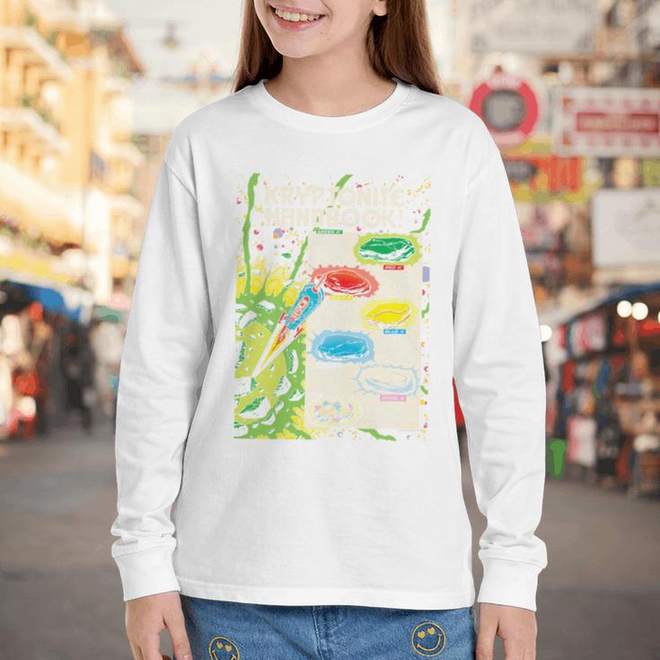 Superman Kryptonite Handbook Premium Tri-Blend Youth Long Sleeve Tee