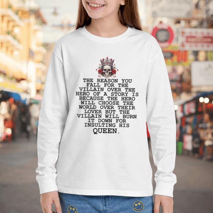 In My Villain Era Dark Romance Smutty Books Lovers Smut Book Youth Long Sleeve Tee