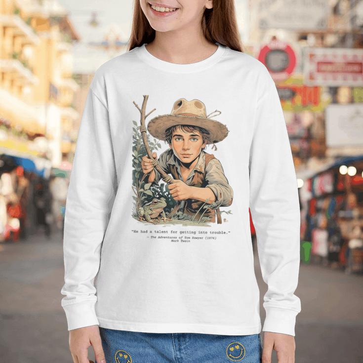Vintage Children's Books The Adventures Of Tom Sawyer 1876 Youth Long Sleeve Tee