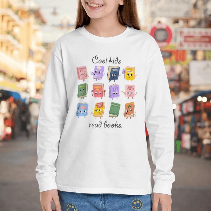 Women Cool Kids Read Books Teacher Back To School Librarian Youth Long Sleeve Tee Women Cool Kids Read Books Teacher Back To School Librarian Youth Long Sleeve Tee
