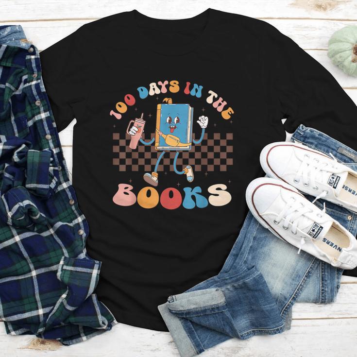 100 Days In The Books Celebration Retro School Youth Long Sleeve Tee