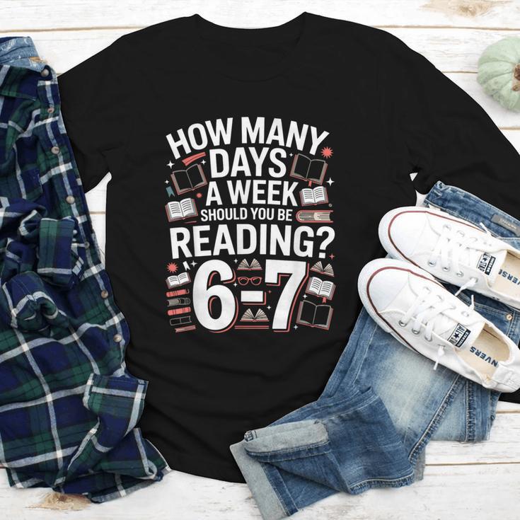67 For Reading With Books Youth Long Sleeve Tee