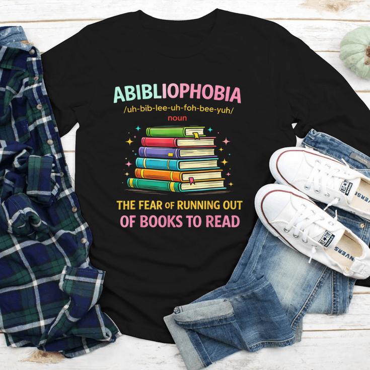 Abibliophobia Book Lovers Graphic Youth Long Sleeve Tee