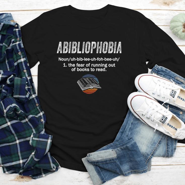 Abibliophobia Pupil Reading Bookworm Tees Reader Youth Long Sleeve Tee