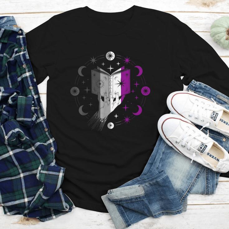 Ace Pride Book With Stars Moons And Magic Hand Youth Long Sleeve Tee Ace Pride Book With Stars Moons And Magic Hand Youth Long Sleeve Tee
