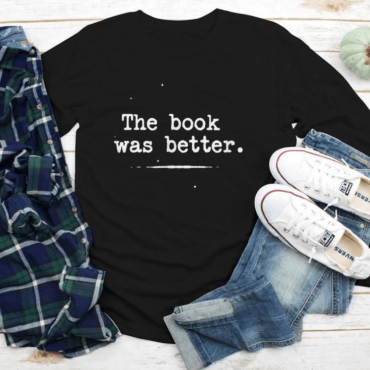 Author Typewriter The Book Was Better Youth Long Sleeve Tee