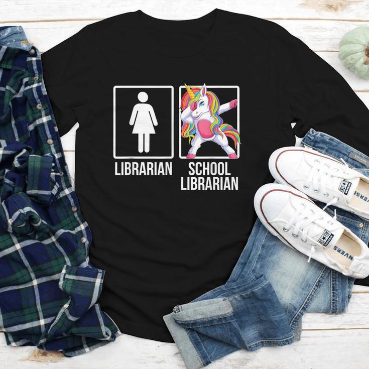 Back To School Library Unicorn Book Lover School Librarian Youth Long Sleeve Tee