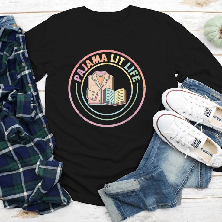 Bedtime Book Lover Reading Pajamas Youth Long Sleeve Tee