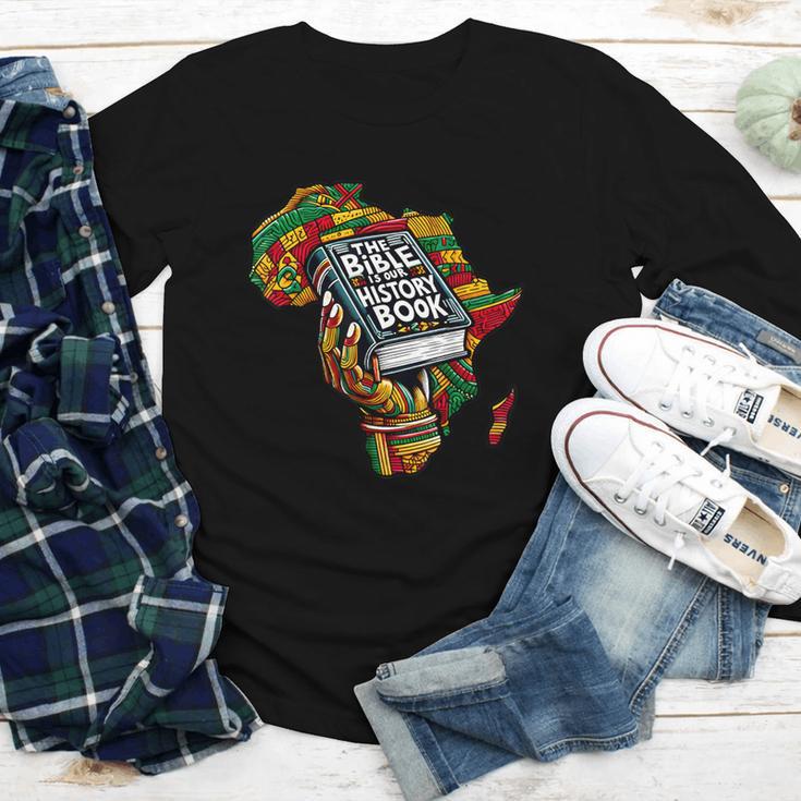 The Bible Is Our History Book Roots African American Faith Youth Long Sleeve Tee The Bible Is Our History Book Roots African American Faith Youth Long Sleeve Tee
