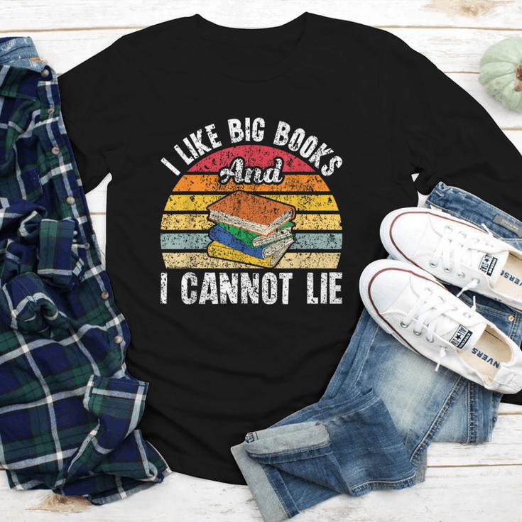 I Like Big Books And I Cannot Lie Bookworm Reading Teacher Youth Long Sleeve Tee