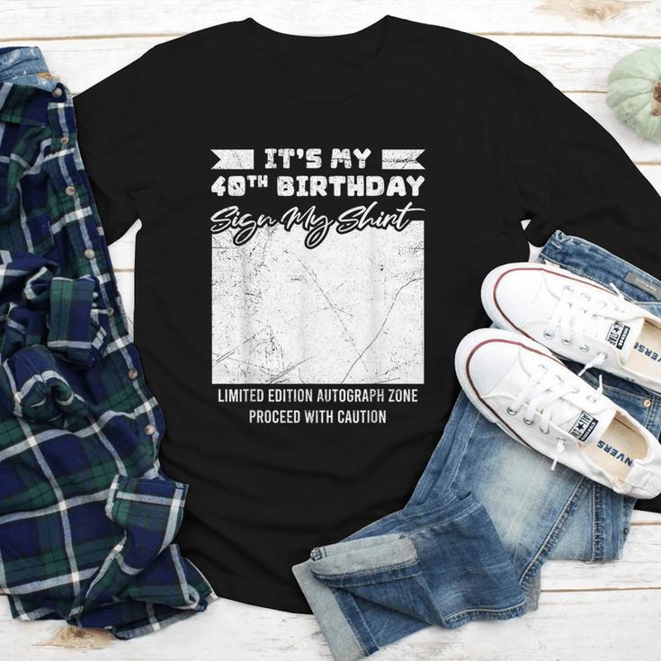 Birthday It's My 40th Birthday Guest Book Birthday Party Youth Long Sleeve Tee