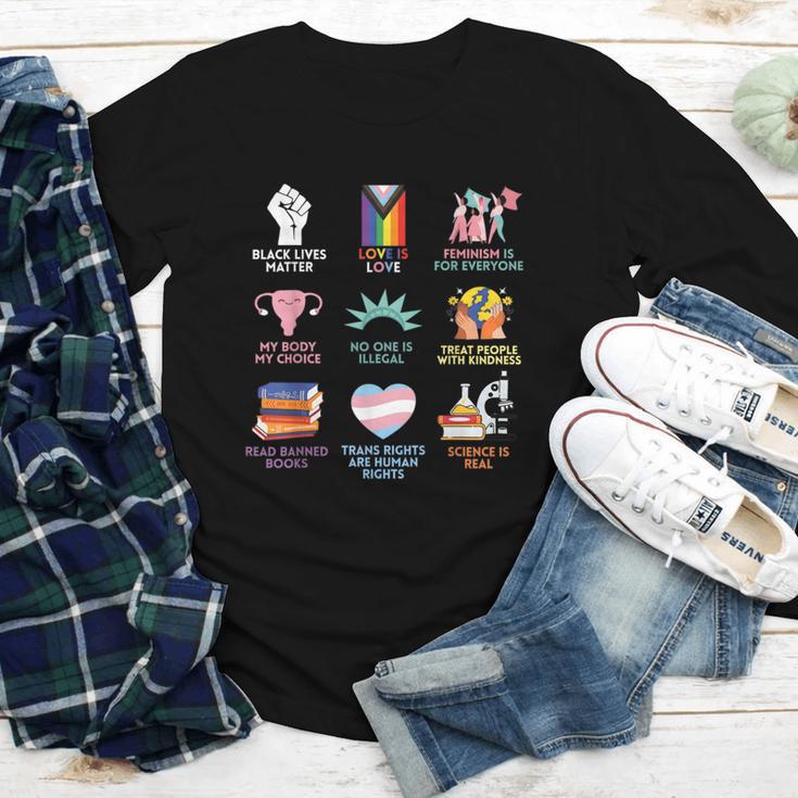 BLM Human Rights Feminism Trans Science Books LGBTQ Quote Youth Long Sleeve Tee