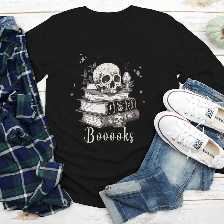 Boo Skeleton Skull Books Halloween Women School Teacher Kid Youth Long Sleeve Tee Boo Skeleton Skull Books Halloween Women School Teacher Kid Youth Long Sleeve Tee