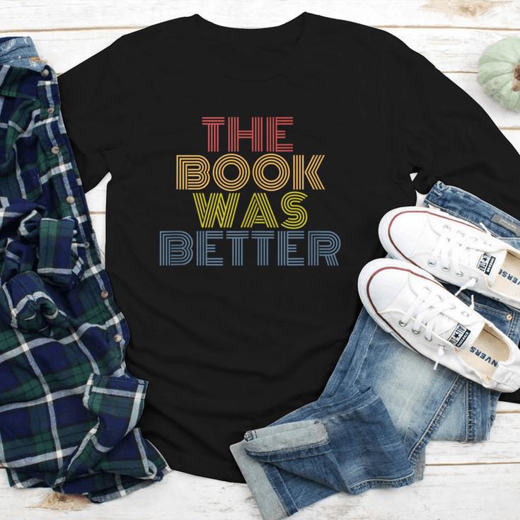 The Book Was Better Retro 70s Vintage Youth Long Sleeve Tee