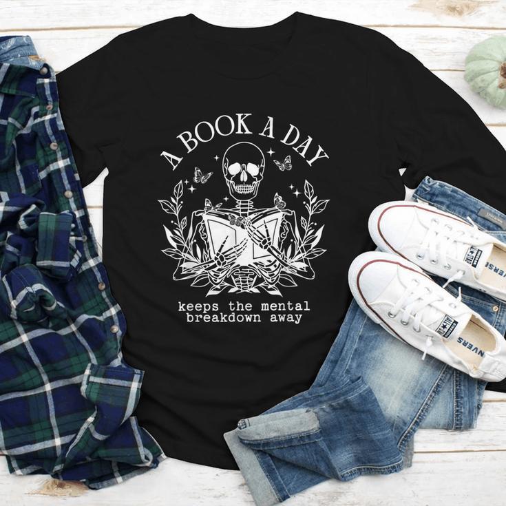 A Book A Day Keep The Mental Breakdown Away Youth Long Sleeve Tee