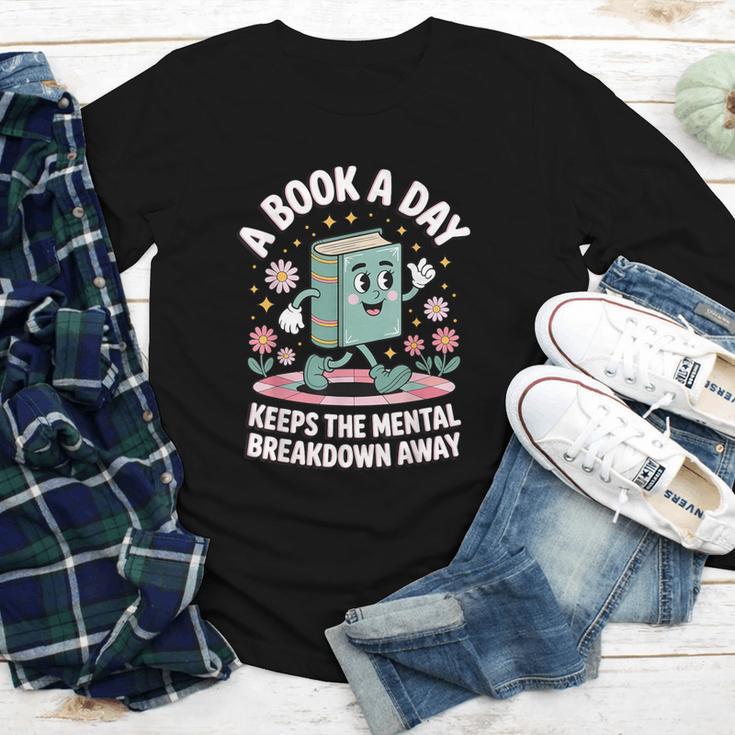 A Book A Day Keeps The Mental Breakdown Away Youth Long Sleeve Tee