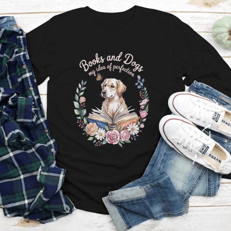 Book And Dog Lover Reading Humor Librarian Youth Long Sleeve Tee